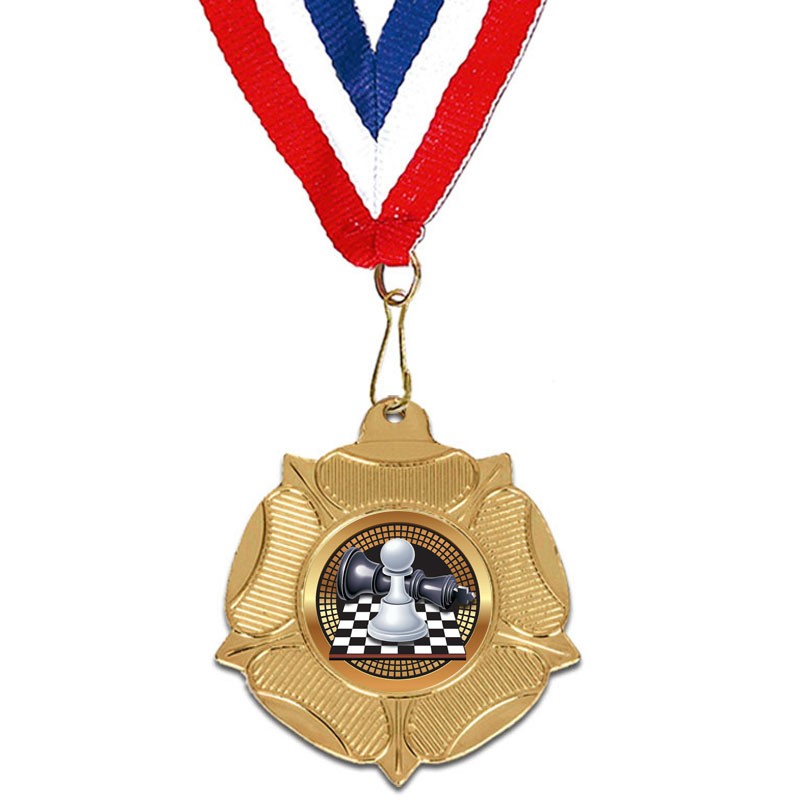 VF50 Chess Tudor Rose with RWB 22mm