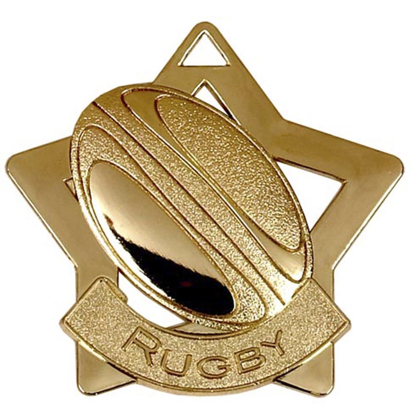 Mini Star Rugby Medal              