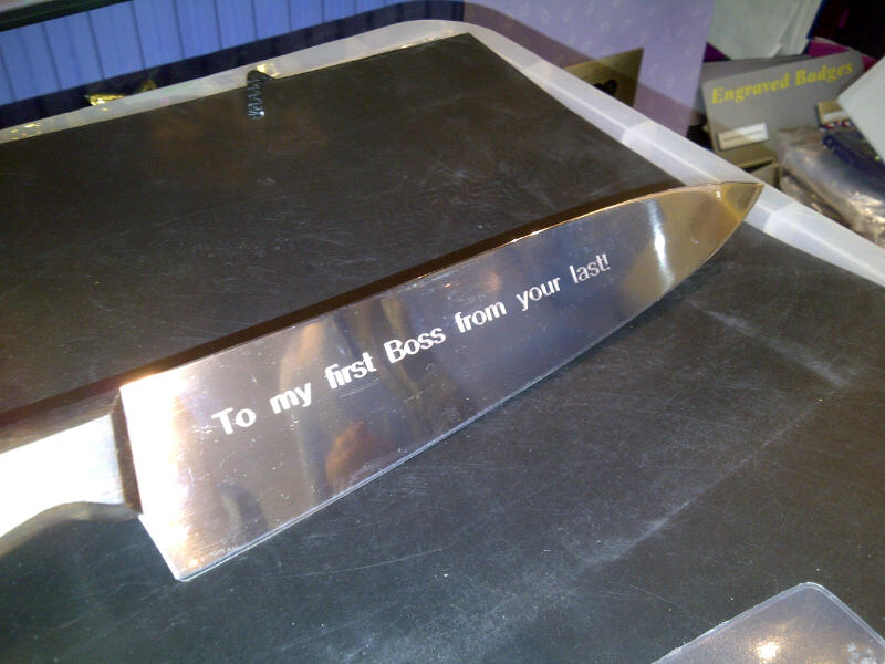 Knife Engraving